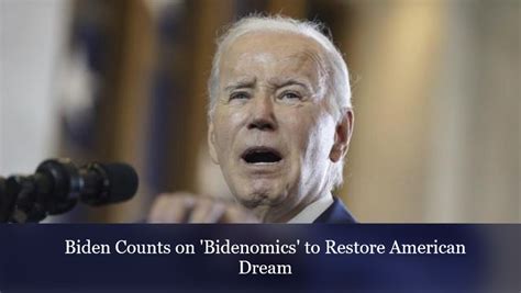 Russell: What American Dream is Biden restoring?